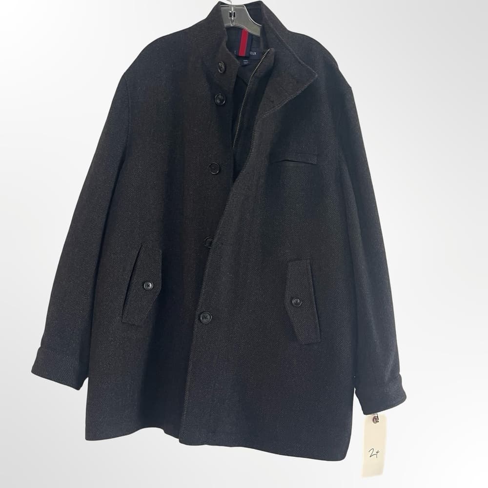 Cremieux Dark Grey Men's Pea Coat in XXL -NWOT - Thumbnail 11