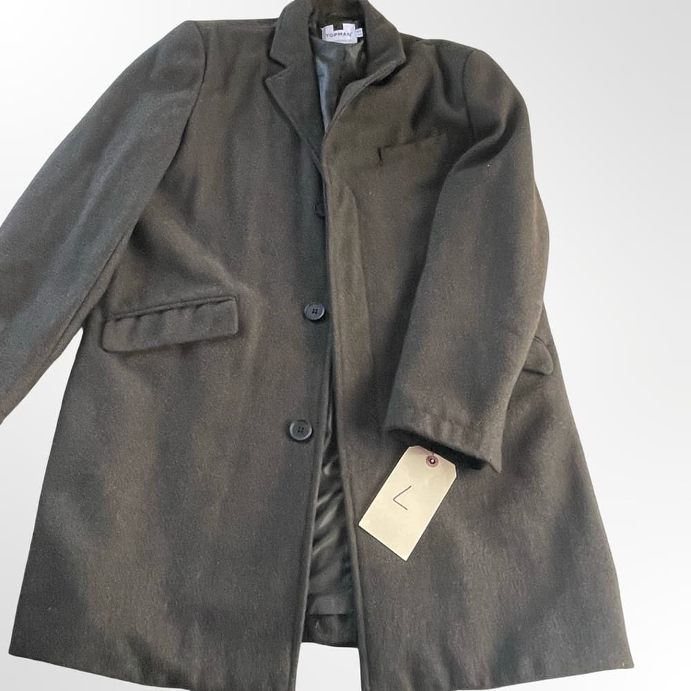 Topman Trench Coat in size Large NWOT - Thumbnail 2
