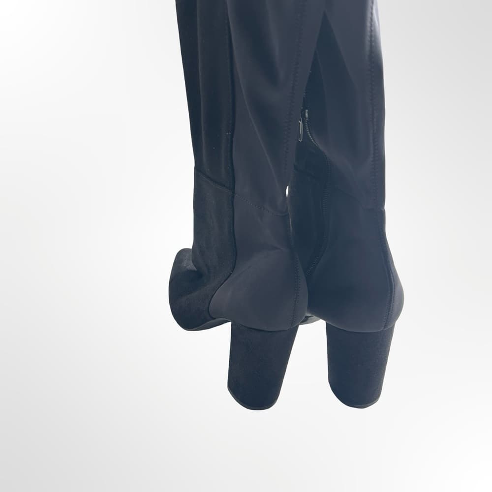 Zigisoho Elegant Black Knee-High Women's Boots in size 8.5 - Thumbnail 3