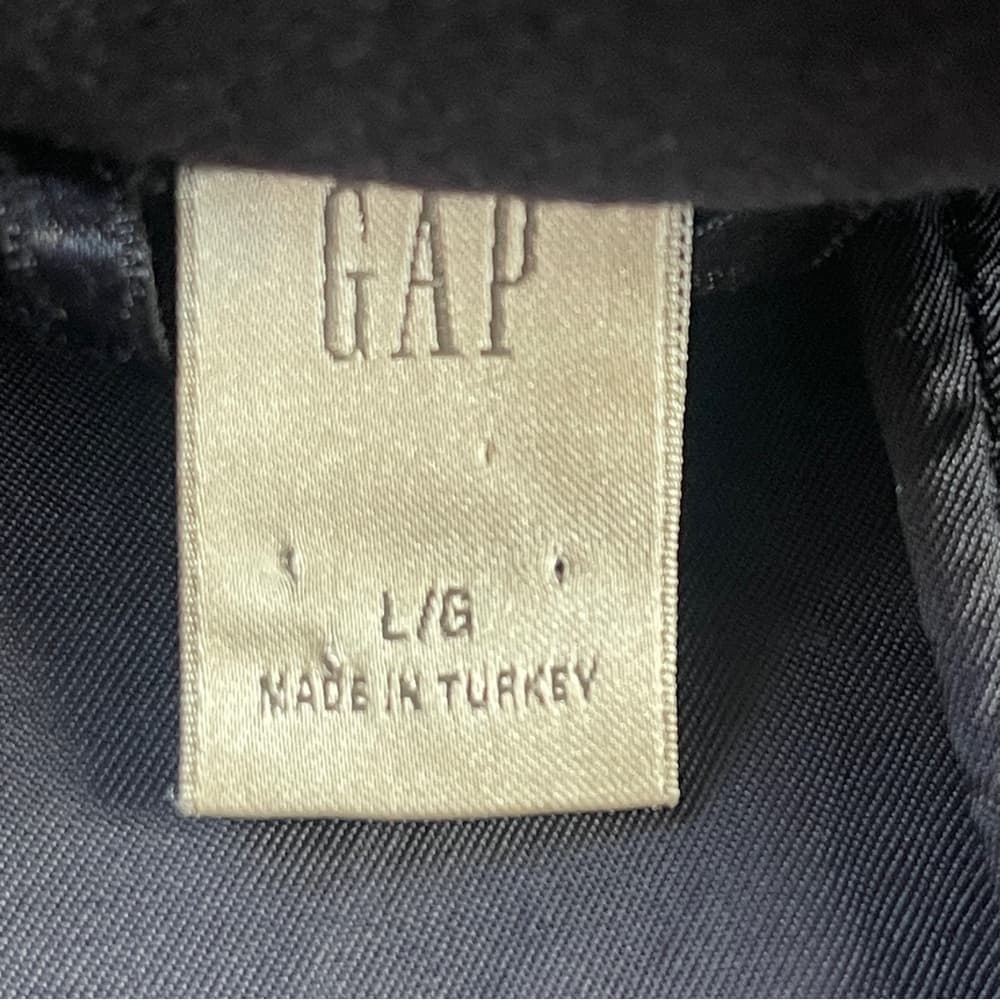 Gap Men's Black / Very dark Navy Peacoat in Size L - Thumbnail 3