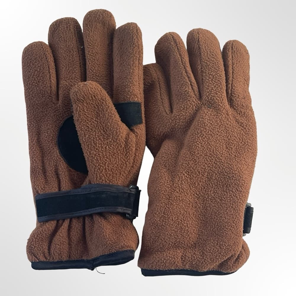 Brown Men's Winter Gloves - Thumbnail 5