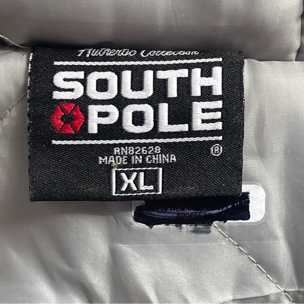 South Pole Men's Gray Puffer Jacket in XL - Thumbnail 4
