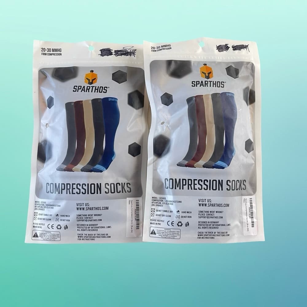 Two Packs of Compression Socks -Blue Size S-M NWT - Thumbnail 2