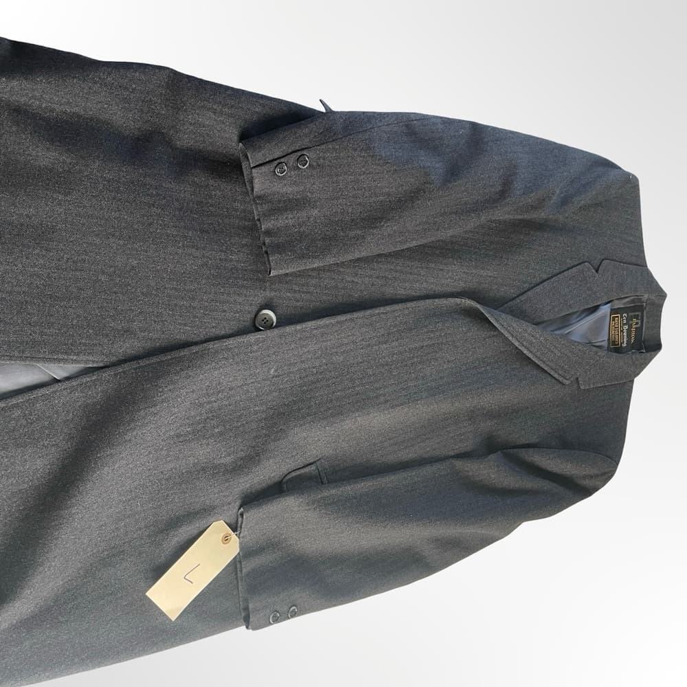 Fashion Park Hand Tailored Luxury Black Overcoat size L - Thumbnail 7
