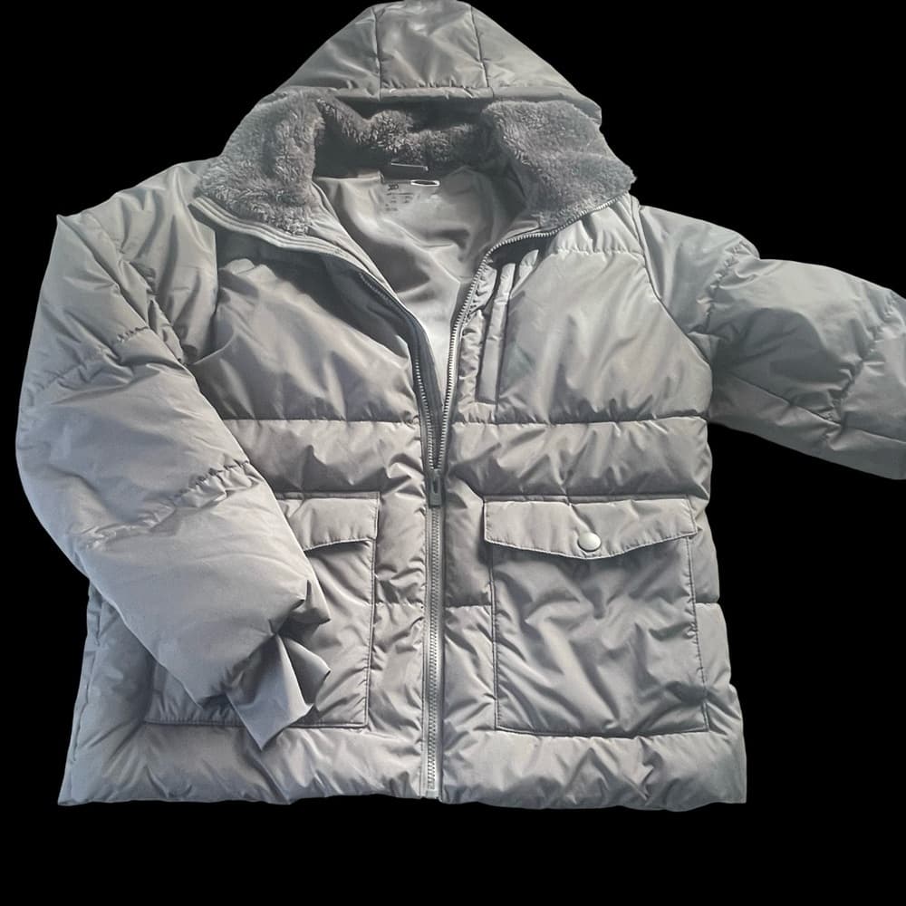 All in Motion Gray Water-Resistant Puffer Jacket in Medium size - Thumbnail 2