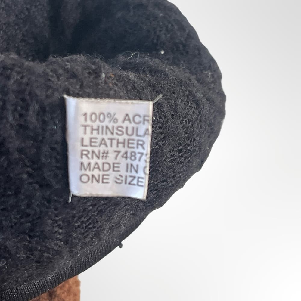 Brown Men's Winter Gloves - Thumbnail 6