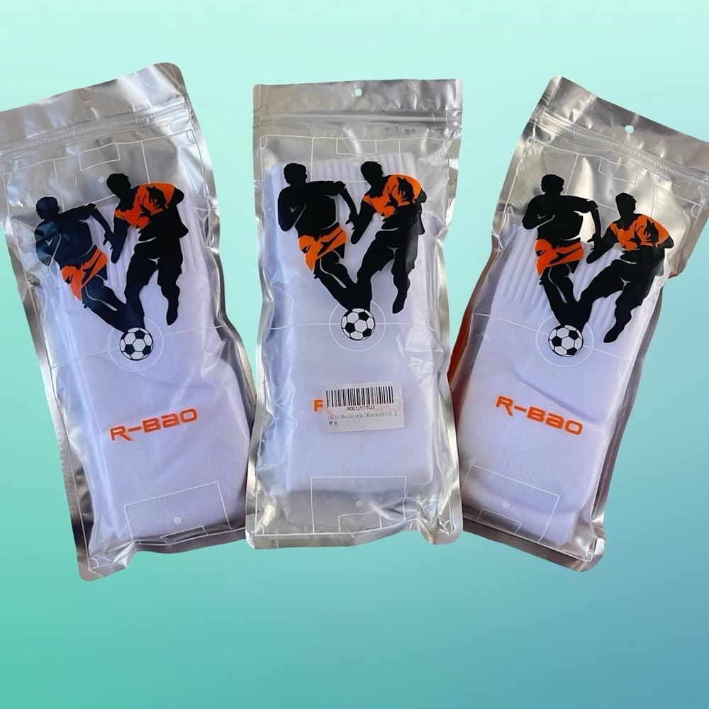 3 Pairs of White Men's Soccer Socks In Size M NWT - Thumbnail 4