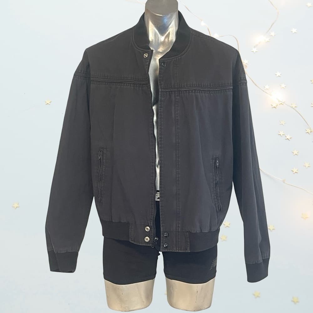 David Taylor Charcoal Bomber Jacket in size XL - Thumbnail 6