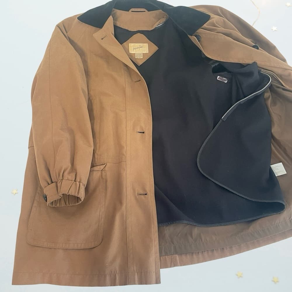 Jacqueline Ferrar Tan and Black Women's winter coat -XL size - Thumbnail 2