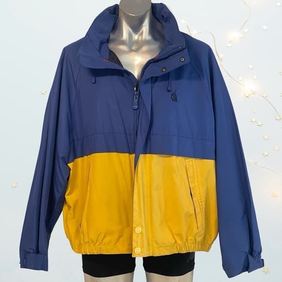 90's Vintage Nautica two tone Competition Jacket in XL size - Thumbnail 7