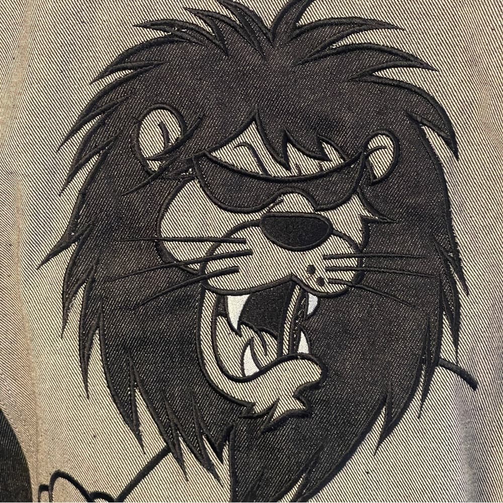 Kno Betta Lion Men's Black Denim Jacket in size L - NWOT - Thumbnail 5