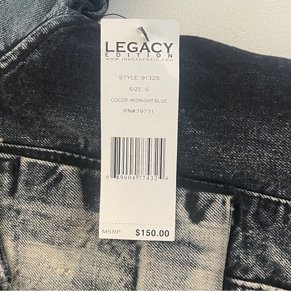 Jordan Craig Men's Black Denim Winter Jacket size S - NWT - Thumbnail 5