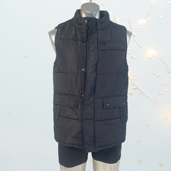 Ecko Unlimited Men's Dark Puffer Vest in size M, NWOT - Thumbnail 6