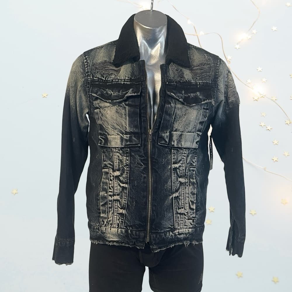 Jordan Craig Men's Black Denim Winter Jacket size S - NWT - Thumbnail 7