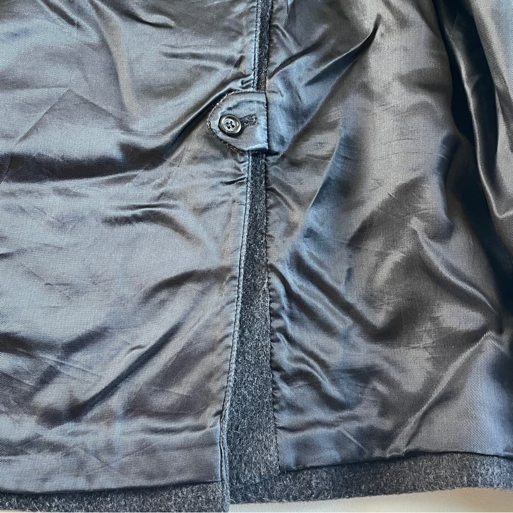 Adolfo Classic Black Trench Coat size 44S - Thumbnail 3