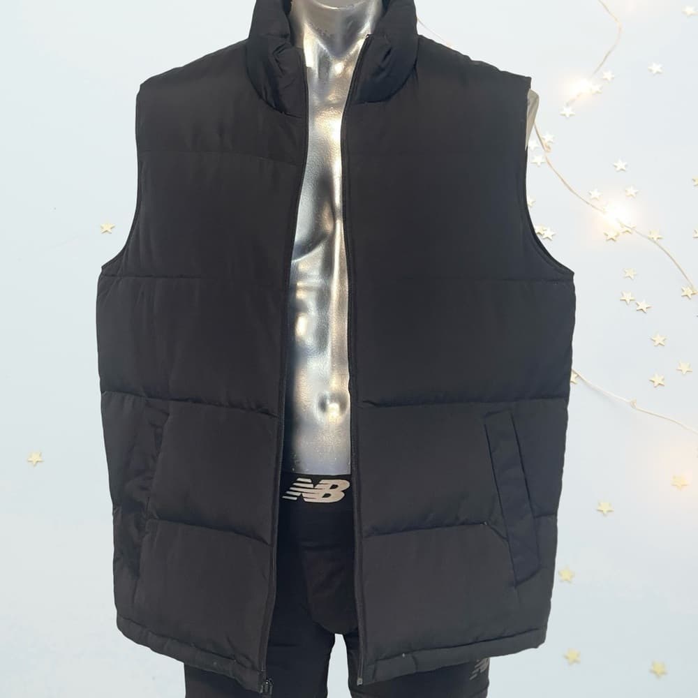 Lands' End Men's Black Puffer Vest in size L - Thumbnail 6