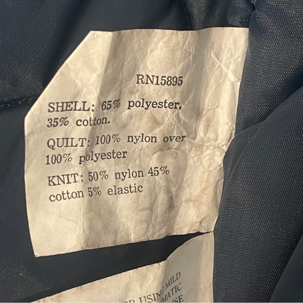 Vintage Barry Dolan Mens Black Quilted Bomber Jacket size 48 - Thumbnail 4