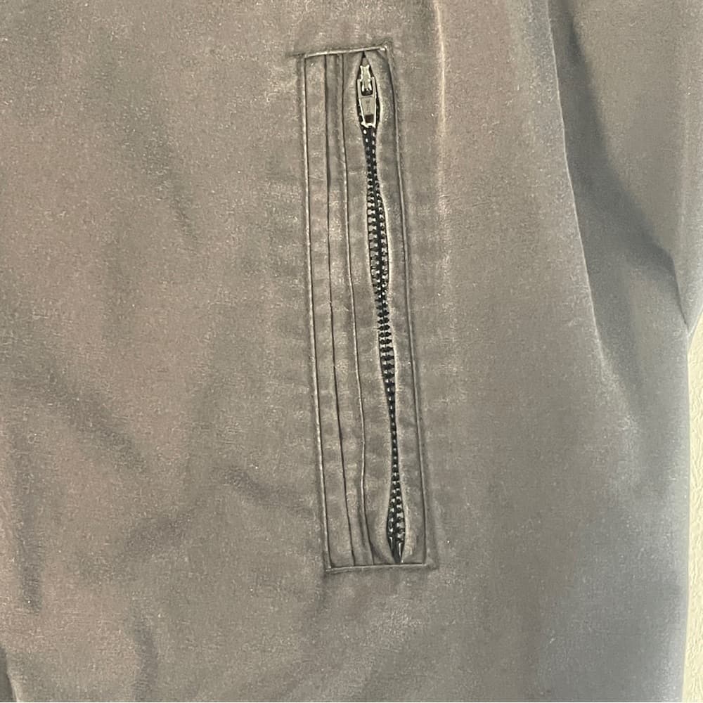 David Taylor Charcoal Bomber Jacket in size XL - Thumbnail 4
