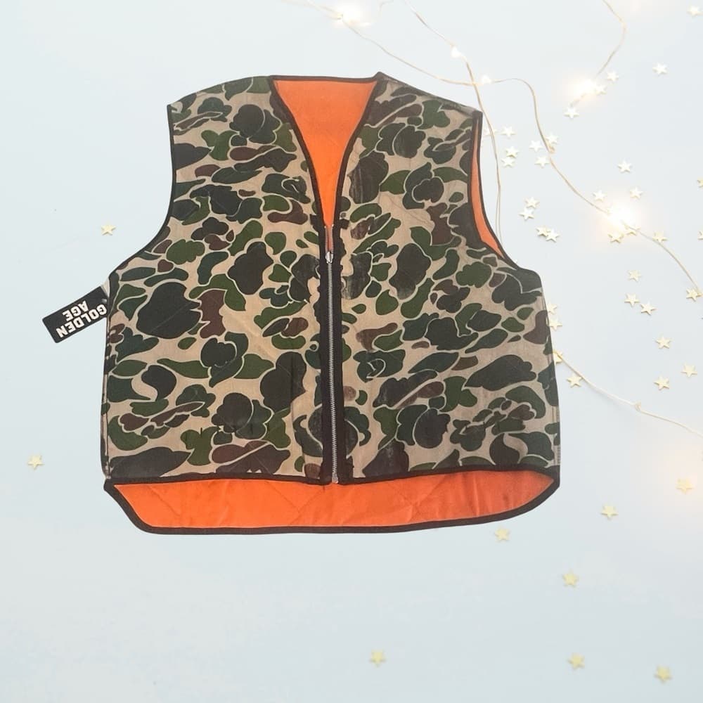 Golden Age Camouflage Zip-Up Vest in size XL - NWT - Thumbnail 2