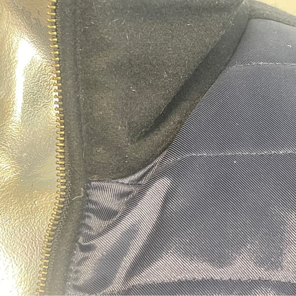 Men's Navy & Black Puffer Quilted Jacket in Large size - Thumbnail 3
