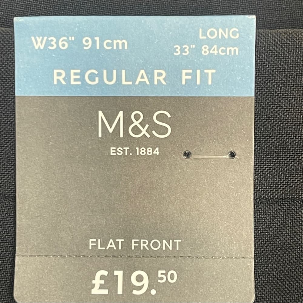M&S Classic Black Dress Trousers - NWT - Thumbnail 9