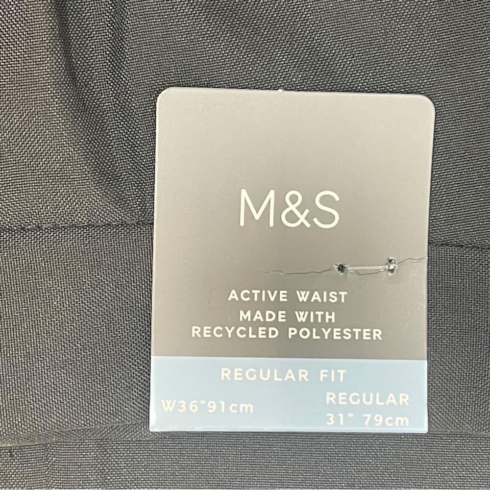 M&S Classic Black Dress Trousers - NWT - Thumbnail 2