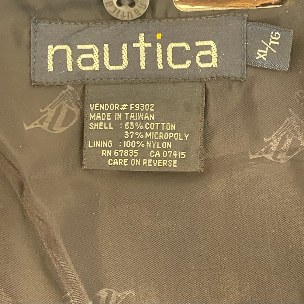 90's Vintage Nautica two tone Competition Jacket in XL size - Thumbnail 4