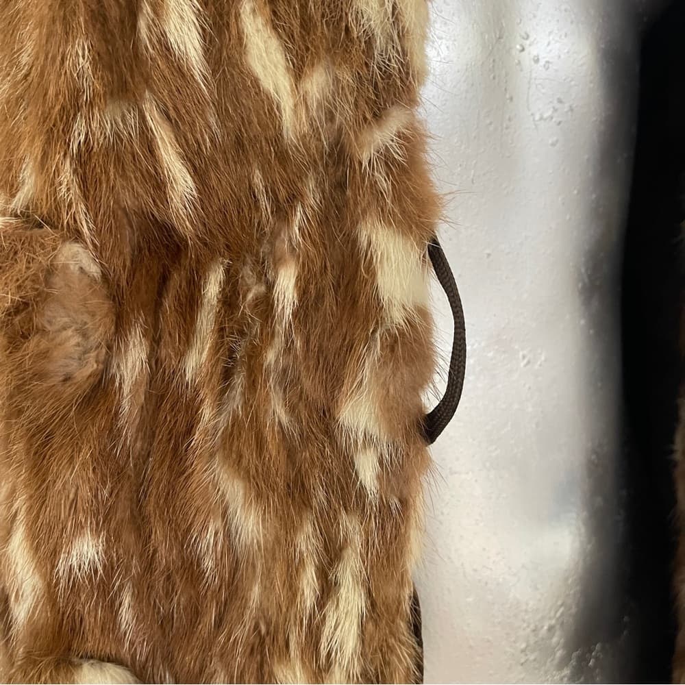 Vintage Women's Brown Faux Fur Coat - Thumbnail 2