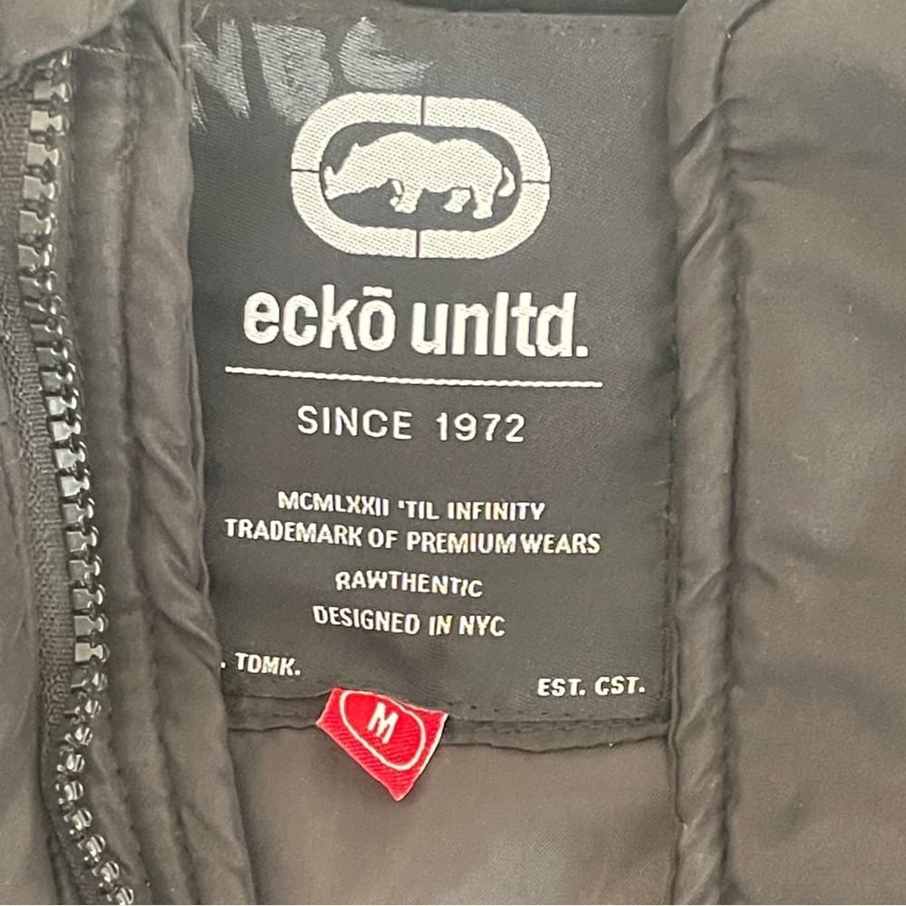 Ecko Unlimited Men's Dark Puffer Vest in size M, NWOT - Thumbnail 3