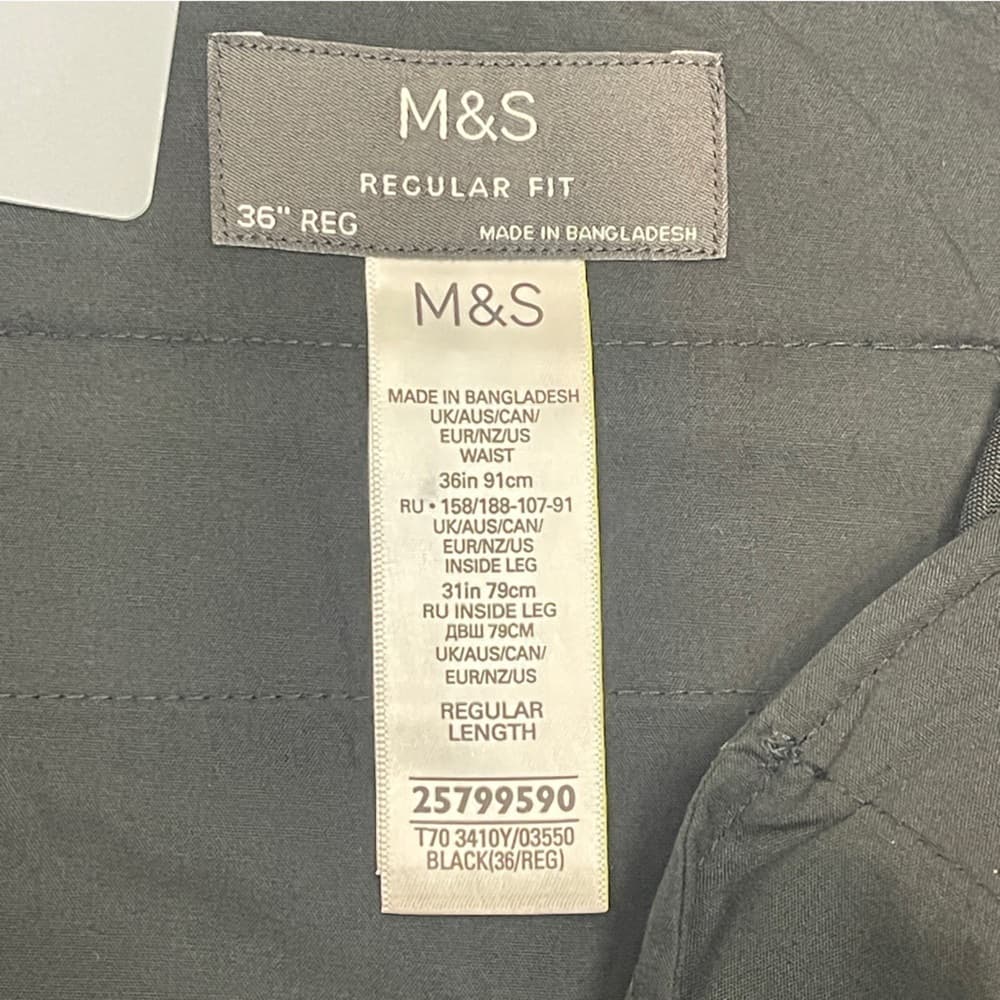 M&S Classic Black Dress Trousers - NWT - Thumbnail 4