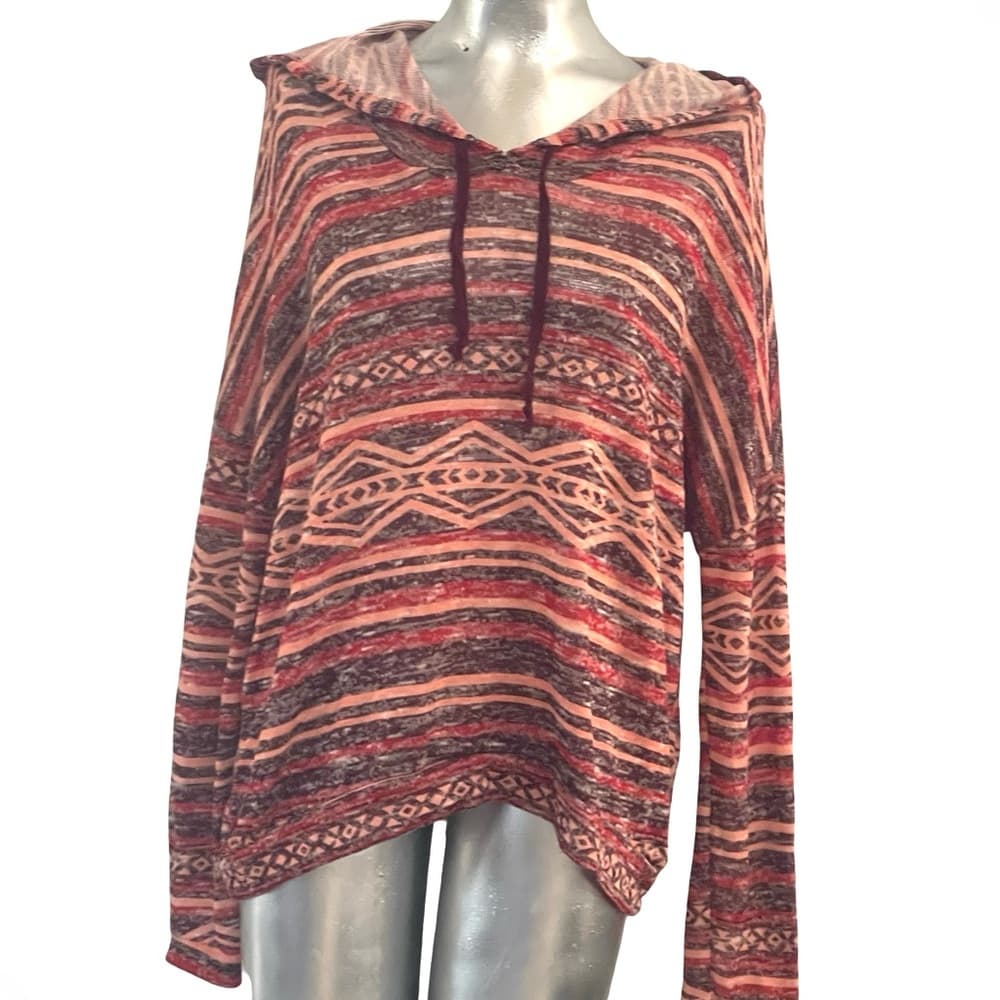 Hooked Up by IOT Multicolor Knit Sweater size L - Thumbnail 4