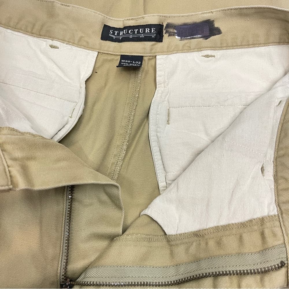Structure Men's Tan Pants - altered to size 30/28 - Thumbnail 4