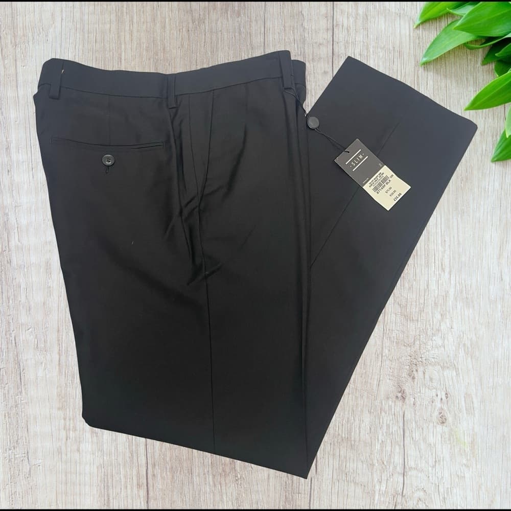 Topman Classic Slim Black Dress Pants - NWT - size 32R - Thumbnail 2