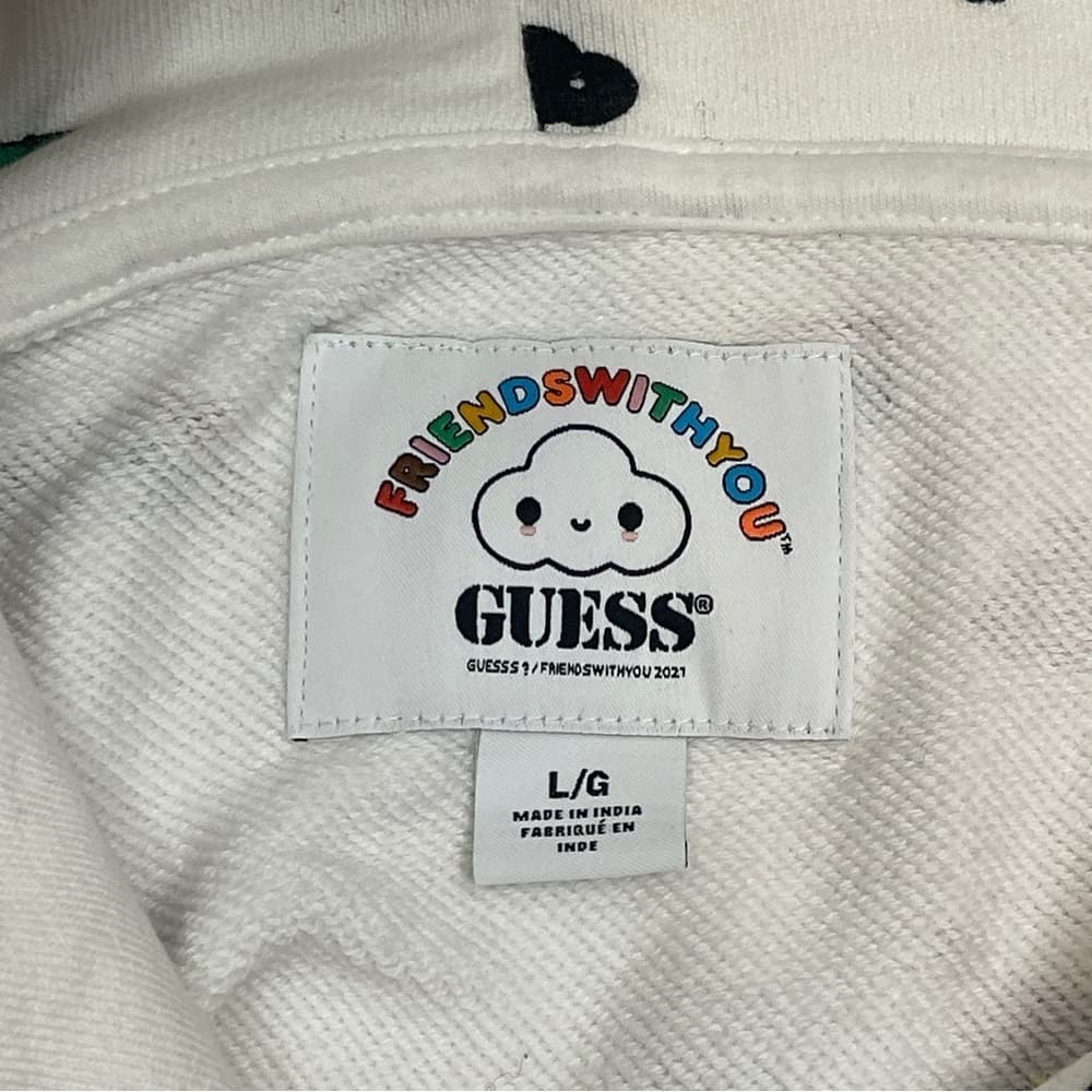 GUESS friendswithyou Graphic Hoodie size L NWOT - Thumbnail 3