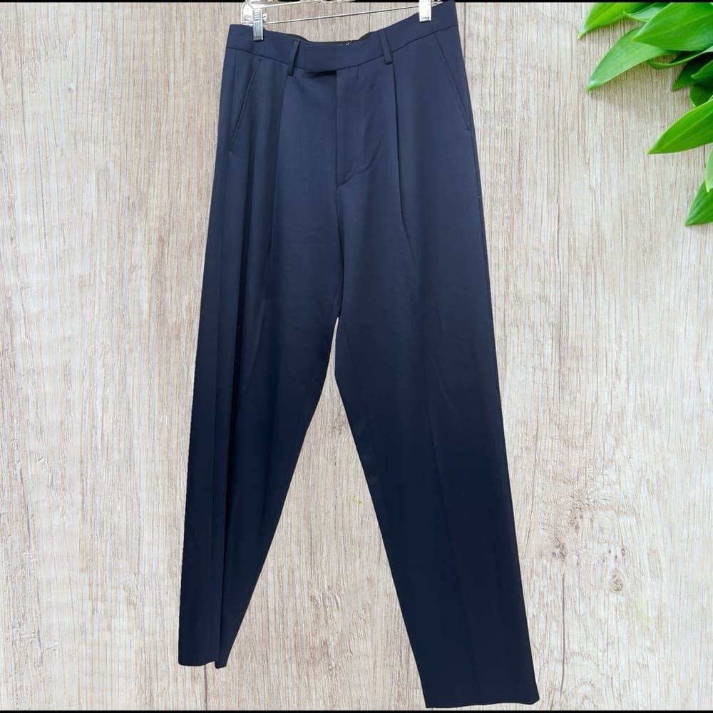 ASOS Design Men's Navy Blue Dress Pants in size 32/34 - Thumbnail 5
