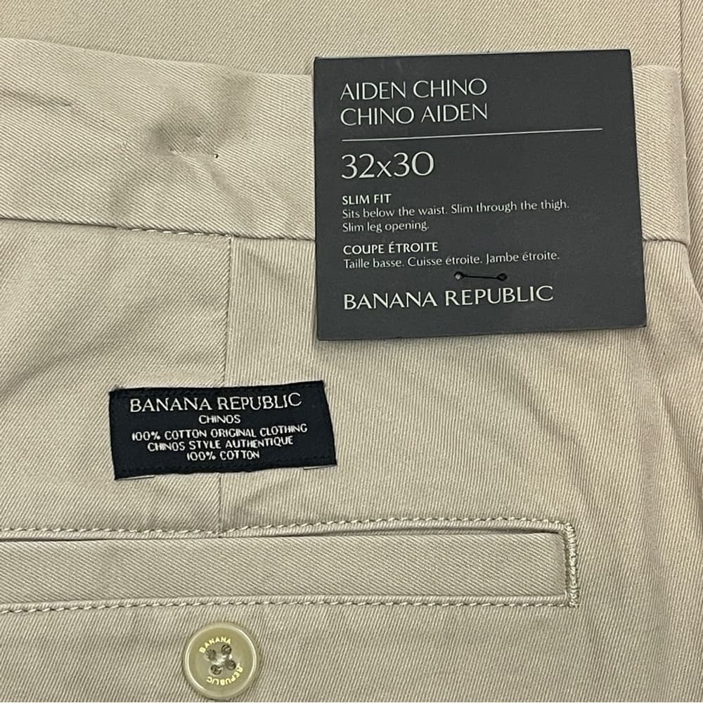 Banana Republic Men's Aiden Chinos 32x30 NWT - Thumbnail 2