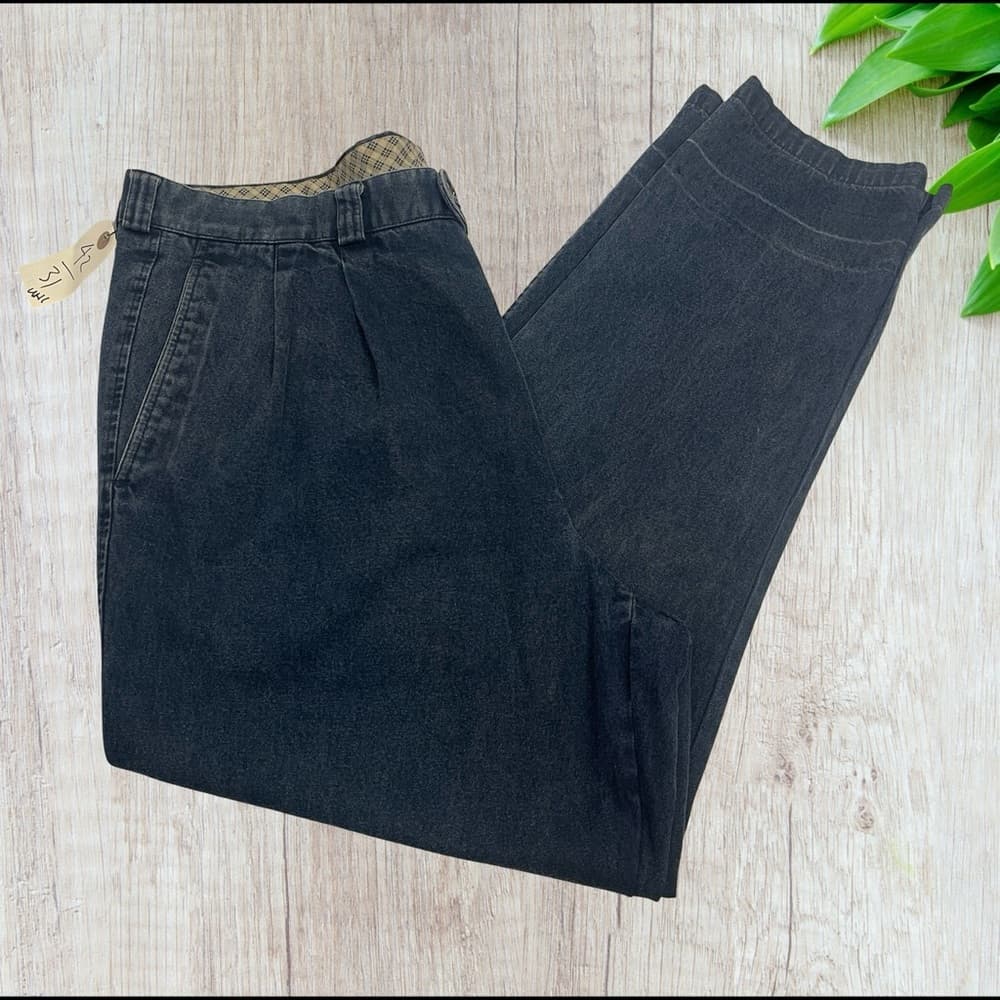 Statz Pleated Jeans Trousers in size 42/31 - Thumbnail 2