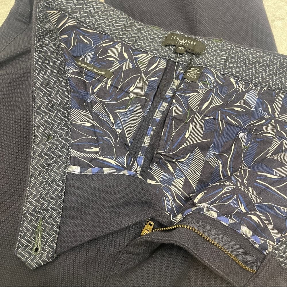 Ted Baker Dark Blue Classic Men's Pants size 32 - Thumbnail 3