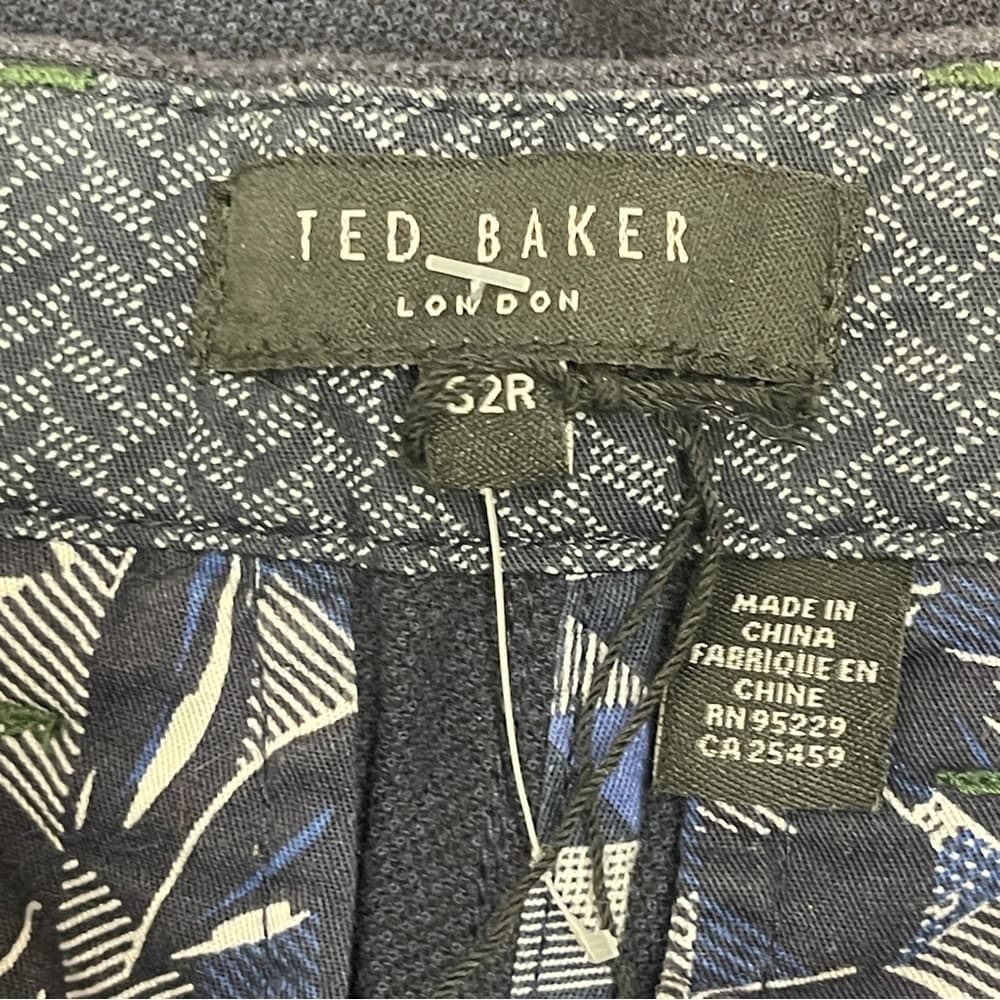 Ted Baker Dark Blue Classic Men's Pants size 32 - Thumbnail 4