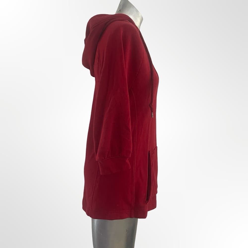 Old Navy Women's Deep Red Hoodie size M - Thumbnail 2