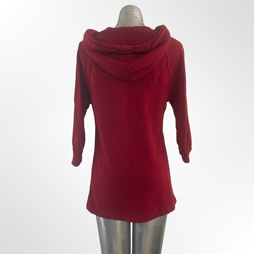 Old Navy Women's Deep Red Hoodie size M - Thumbnail 3
