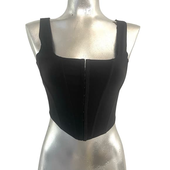 Windsor Elegant Black Corset Top in size 2 - Thumbnail 6