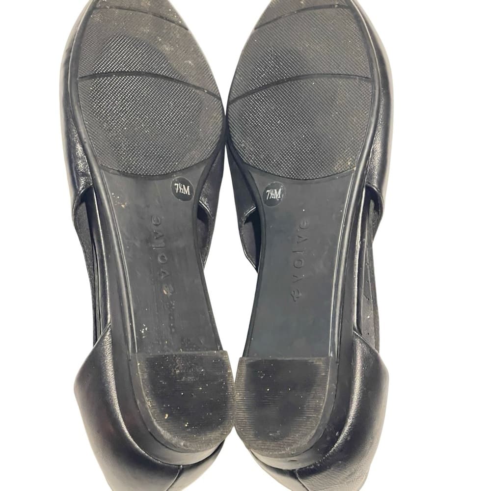 Tacoo Black Leather Pointed Ballet Flats in size 7.5 NWOT - Thumbnail 6