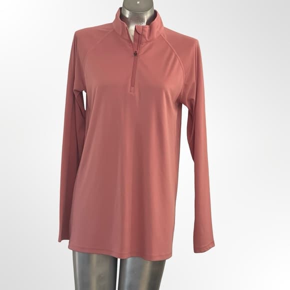 Women's Long Sleeve Sporty Top in Rose - Thumbnail 5