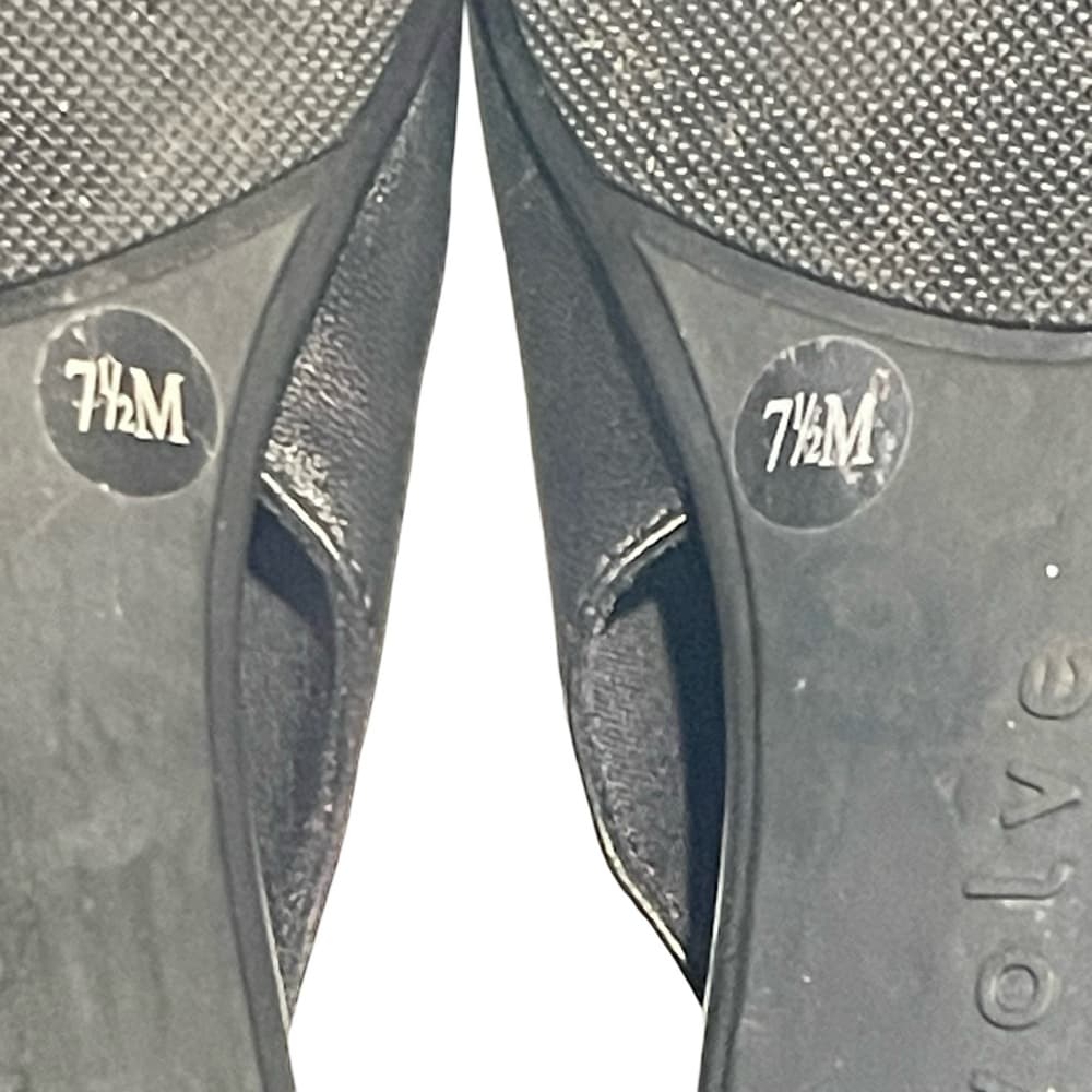 Tacoo Black Leather Pointed Ballet Flats in size 7.5 NWOT - Thumbnail 5