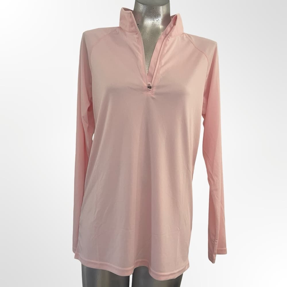 Women's Pink Sporty Long Sleeve Top - Thumbnail 5