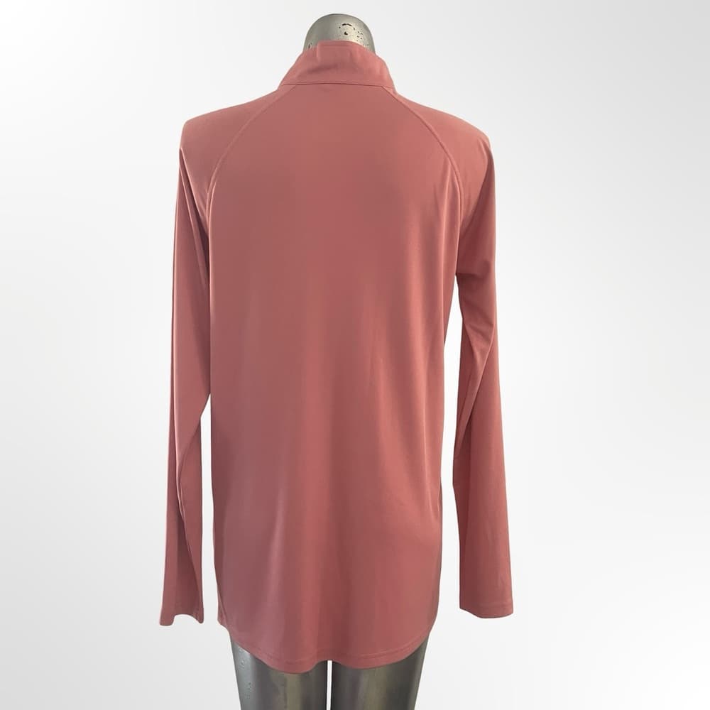 Women's Long Sleeve Sporty Top in Rose - Thumbnail 2