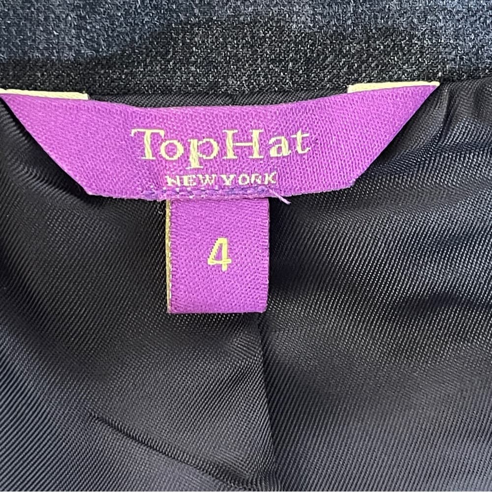 Top Hat NY Charcoal Gray Blazer in size 4 - Thumbnail 4
