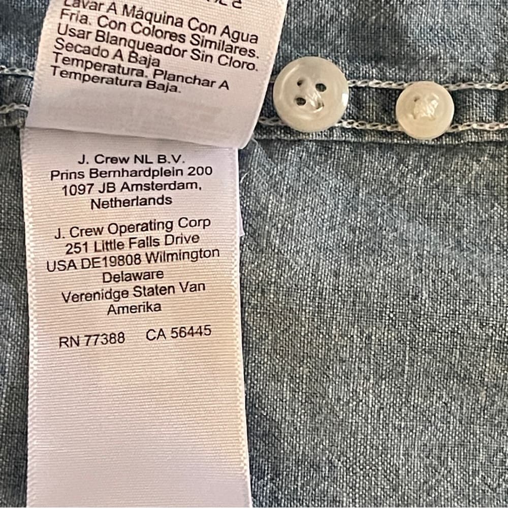 J. Crew Organic Cotton Shirt in size S - Thumbnail 6