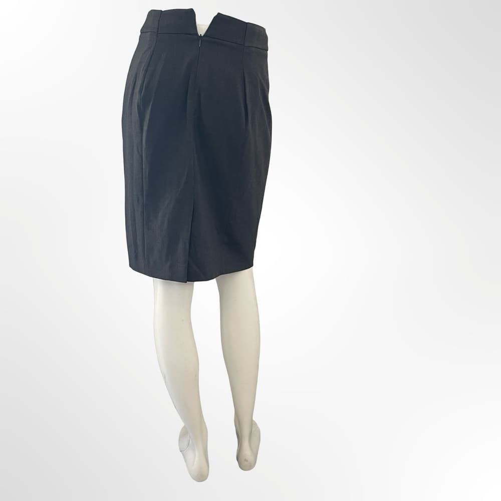 Calvin Klein Classic Black Pencil Skirt in size P - Thumbnail 2